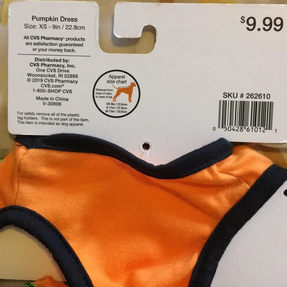 Spooky Village Pumpkin Dress For Dogs - Picture 3 of 3